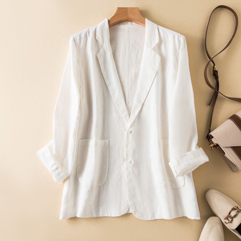 Vivienne Prestige Cotton-Linen Blazer
