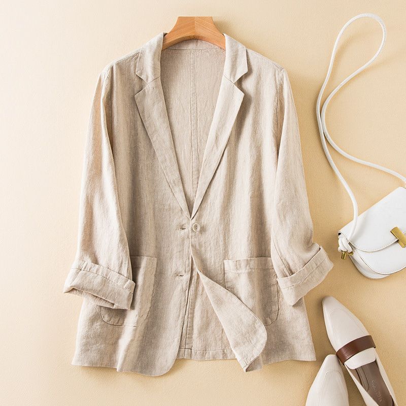 Vivienne Prestige Cotton-Linen Blazer