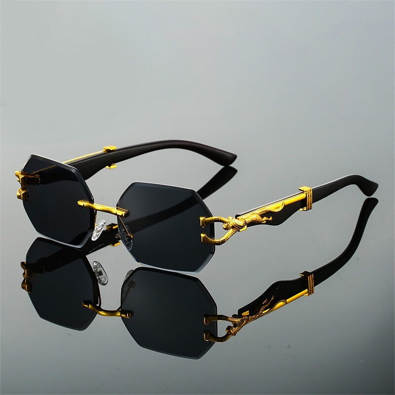 Leopard Frameless Retro Shades