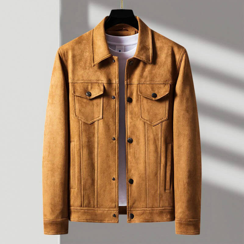 【CCU】BEVERLY VARSITY JACKET (SUEDE) Beverly Varsity Jacket | Only $126.65 | Navy | Miss Me
