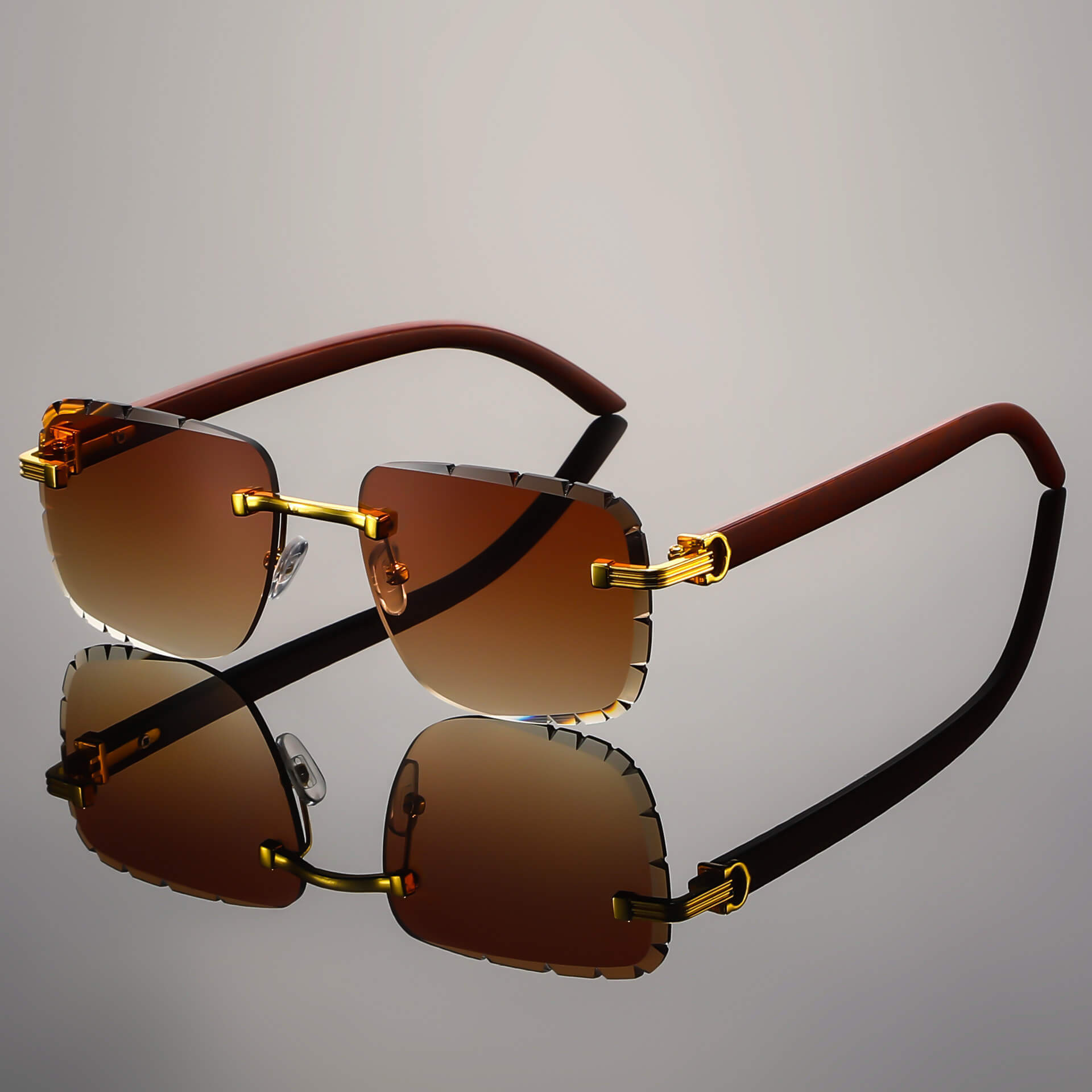 Napoli Rimless Retro Shades