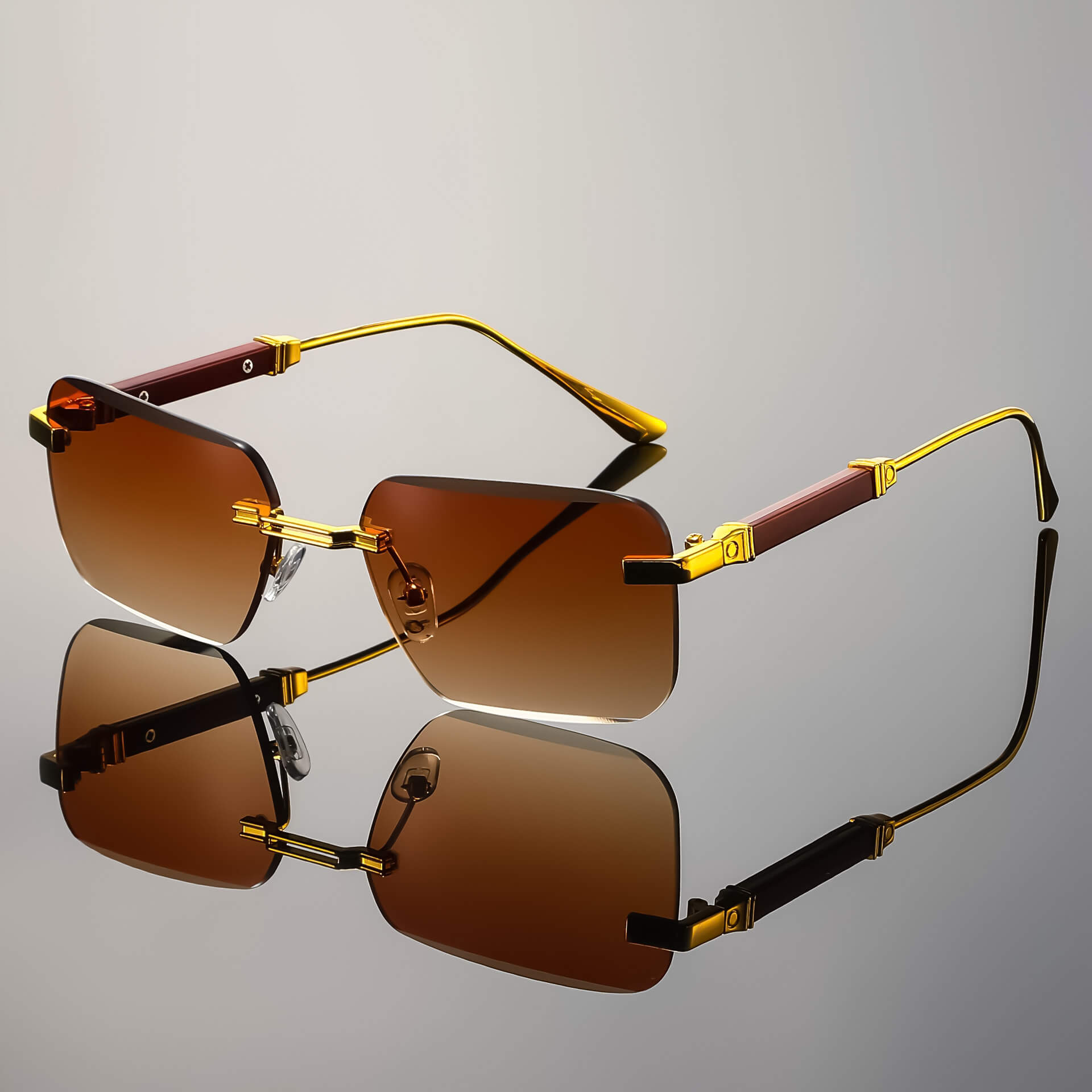Bruno Valenci Rimless Shades