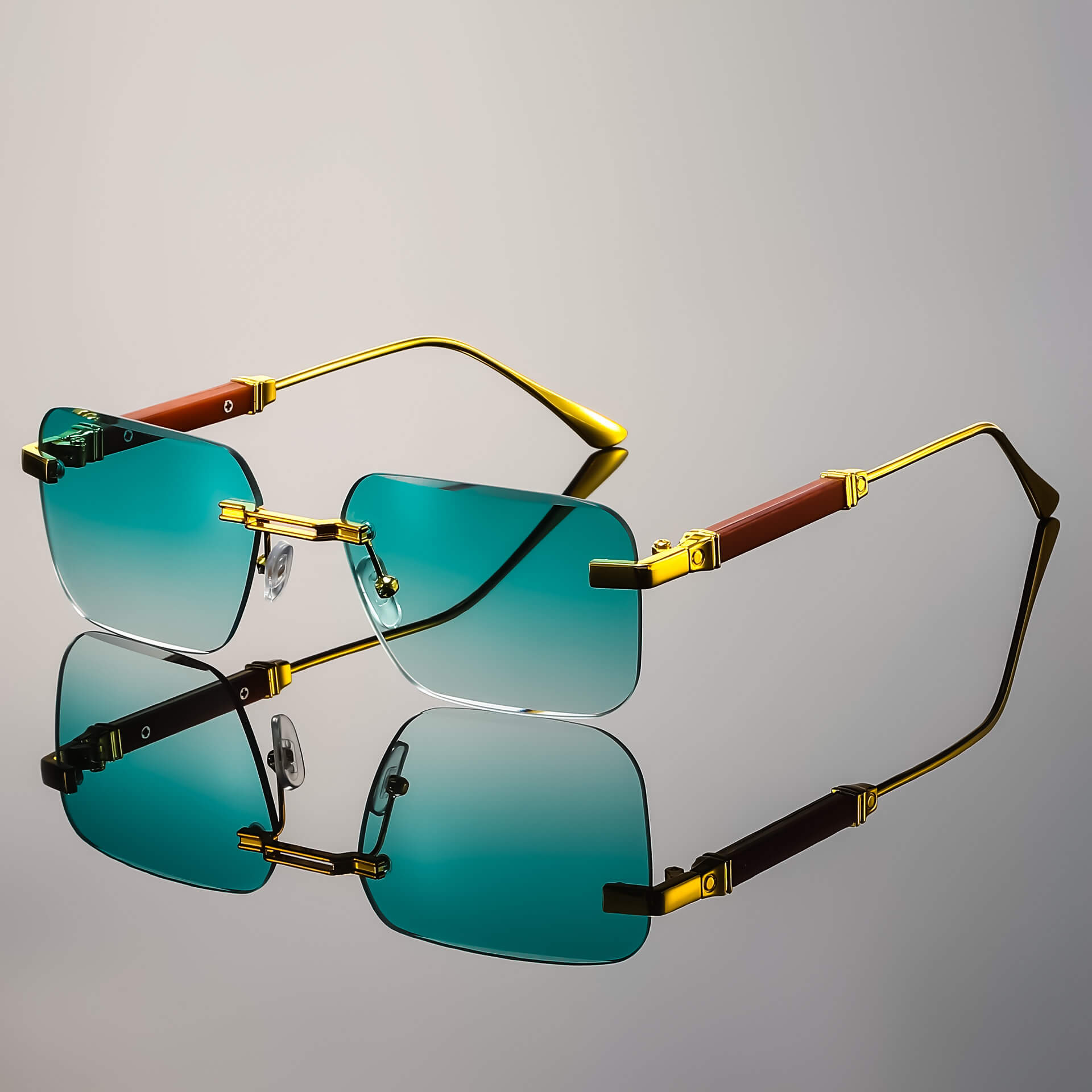 Bruno Valenci Rimless Shades