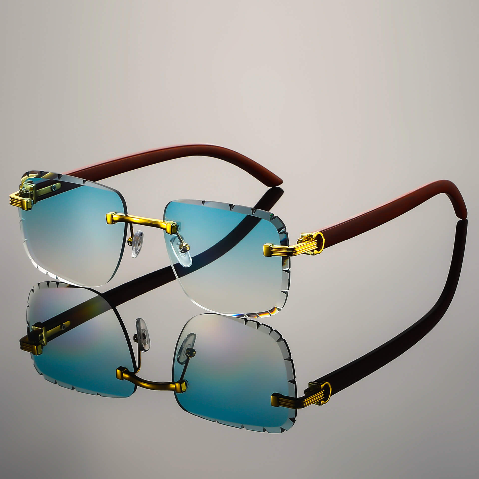 Napoli Rimless Retro Shades