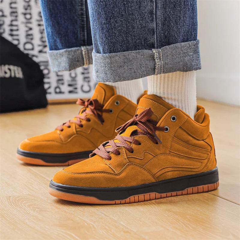 Leather Basketball Sneakers