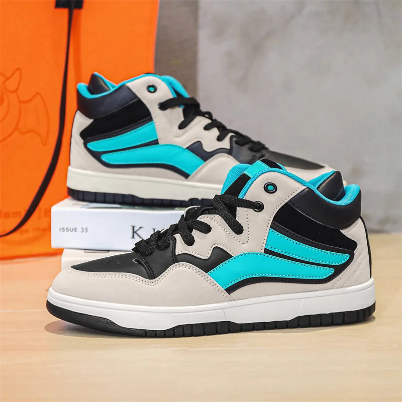 Leather Basketball Sneakers