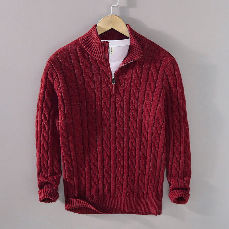 Henry Prestige Cable Knit Sweater