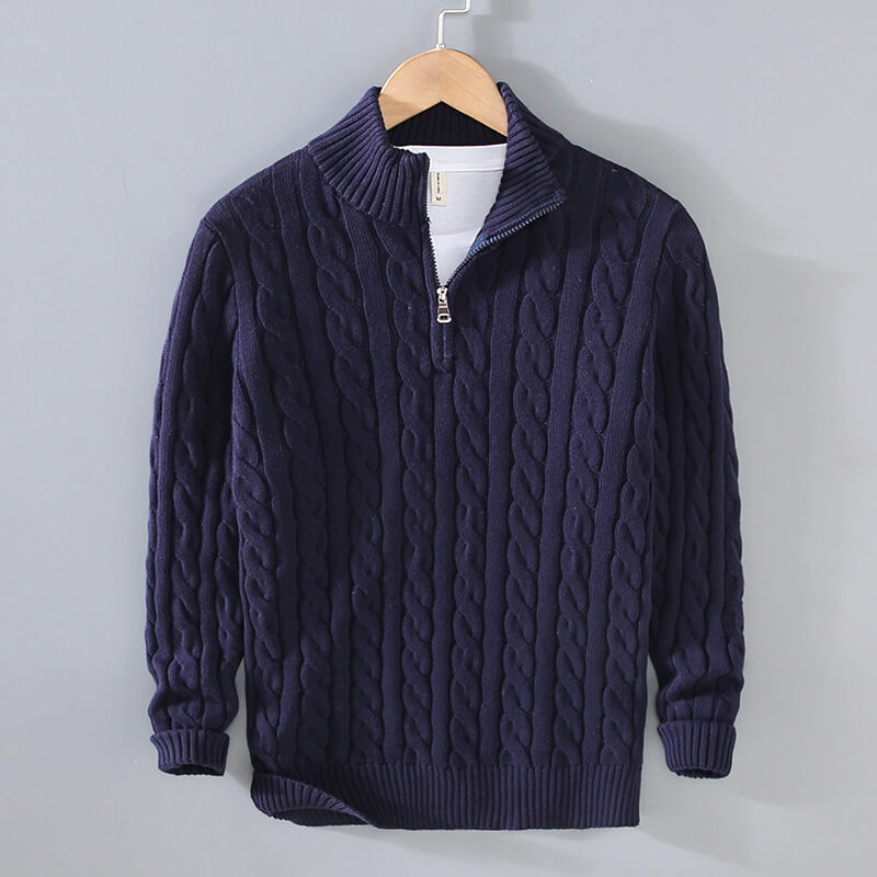Henry Prestige Cable Knit Sweater