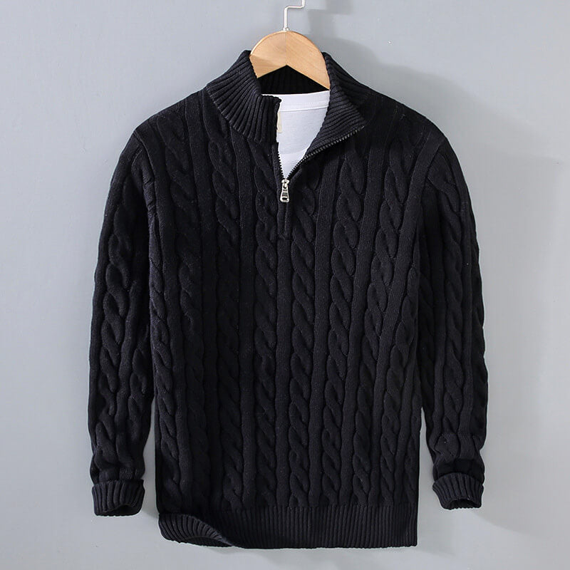 Henry Prestige Cable Knit Sweater