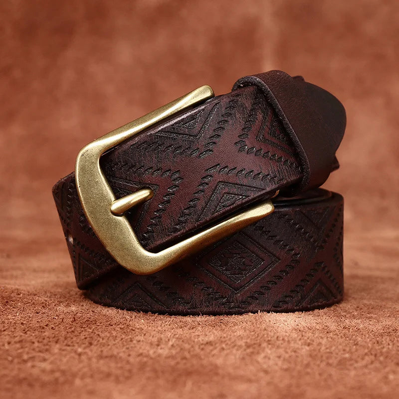 Tribal Leather Belt