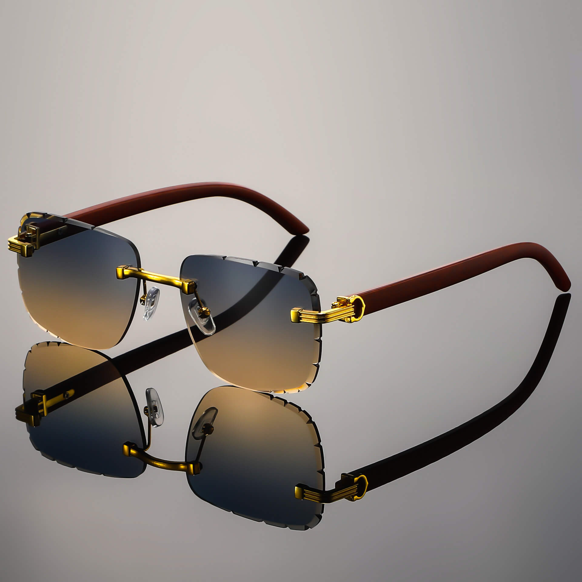 Napoli Rimless Retro Shades