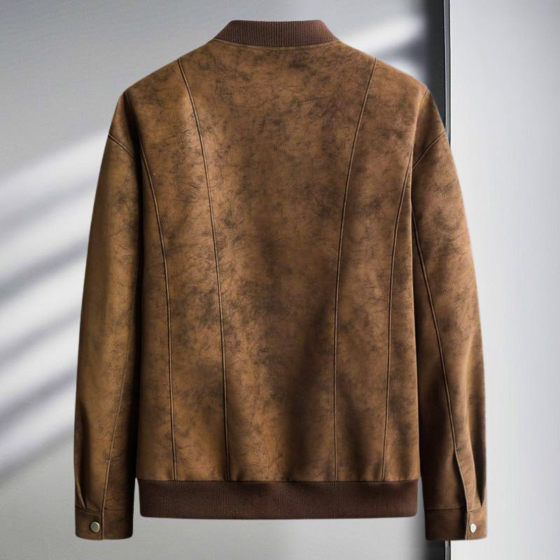 Maverick Suede Bomber Jacket