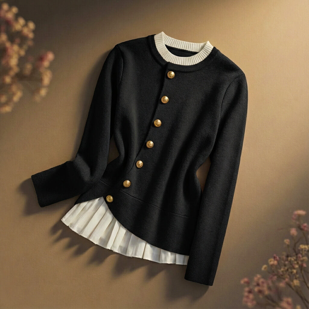 Pearl Couture Merino Wool Sweater