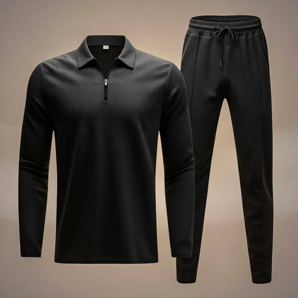 San Diego Waffle-Knit Athleisure Set