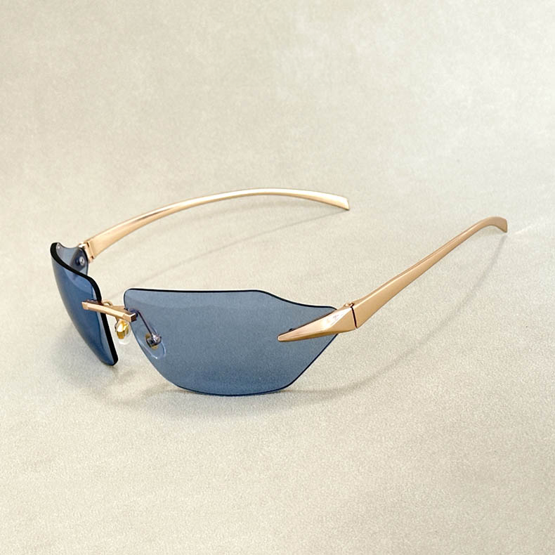 Golden Rimless Shades