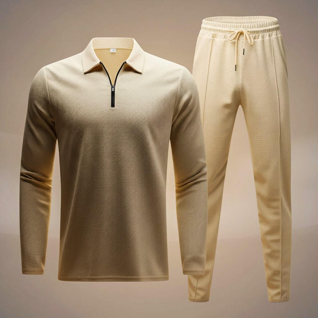 San Diego Waffle-Knit Athleisure Set