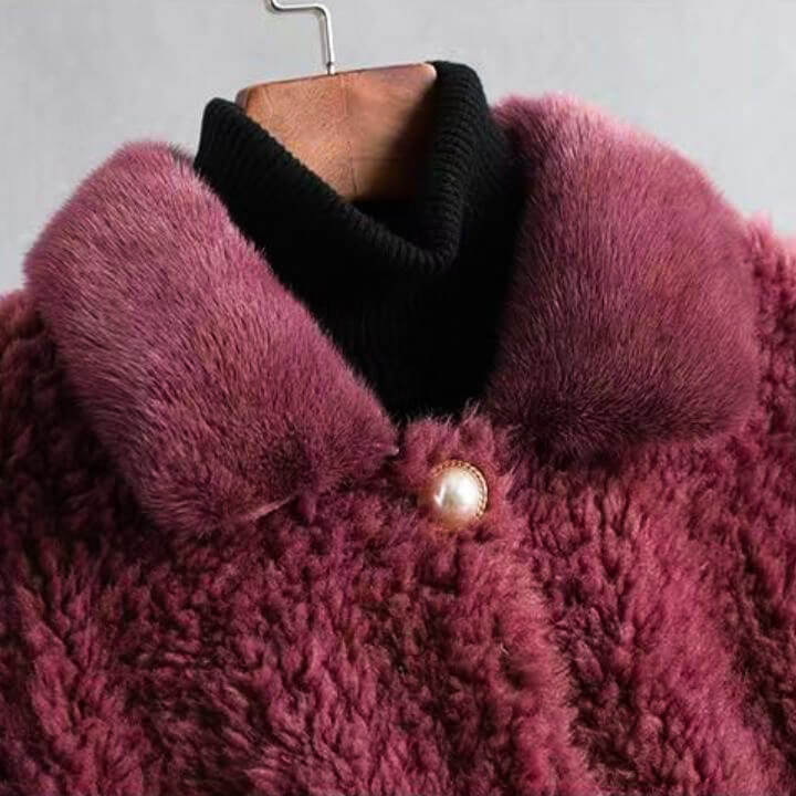 Victoria Couture Shearling Coat