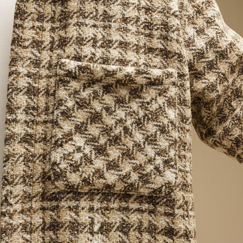 James Houndstooth Wool Jacket