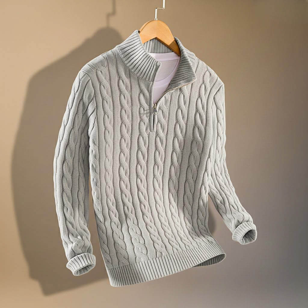 Henry Prestige Cable Knit Sweater