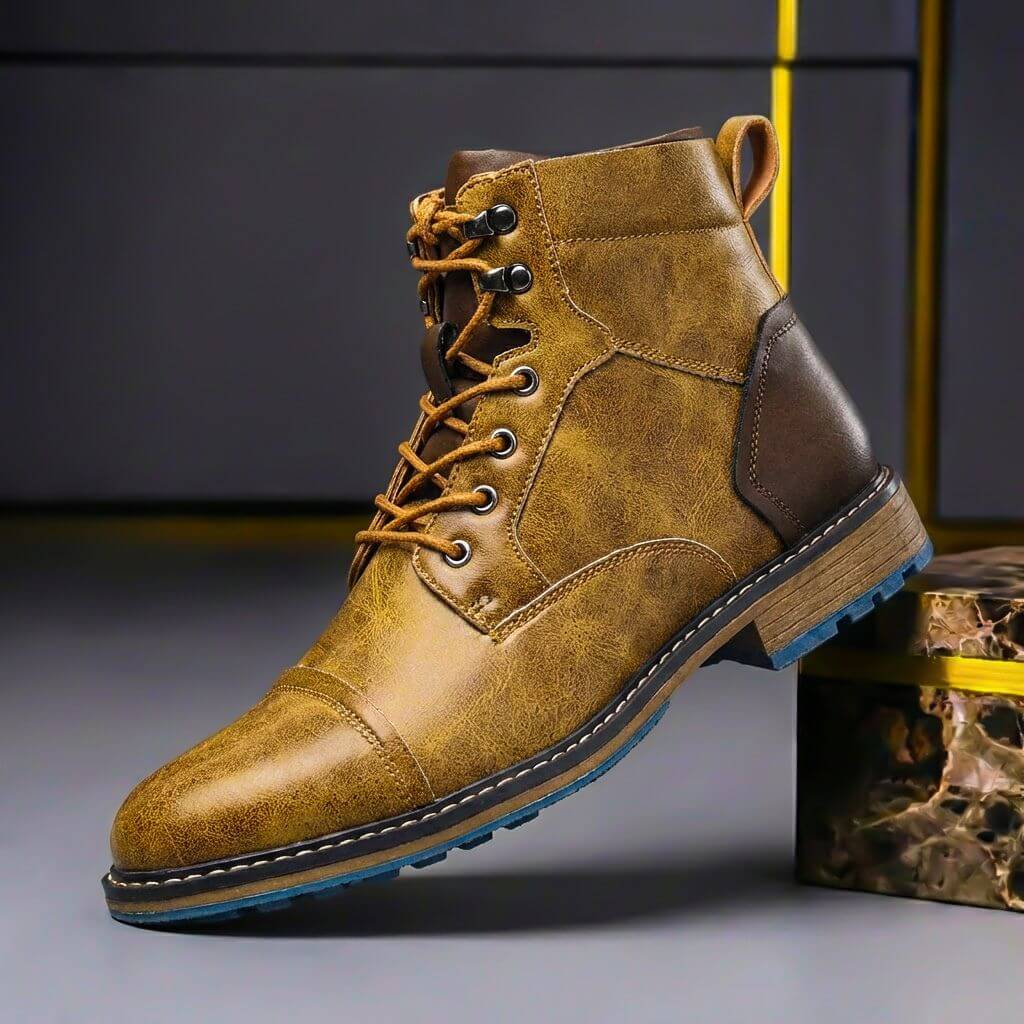 Jake Two-Tone Leather Boots