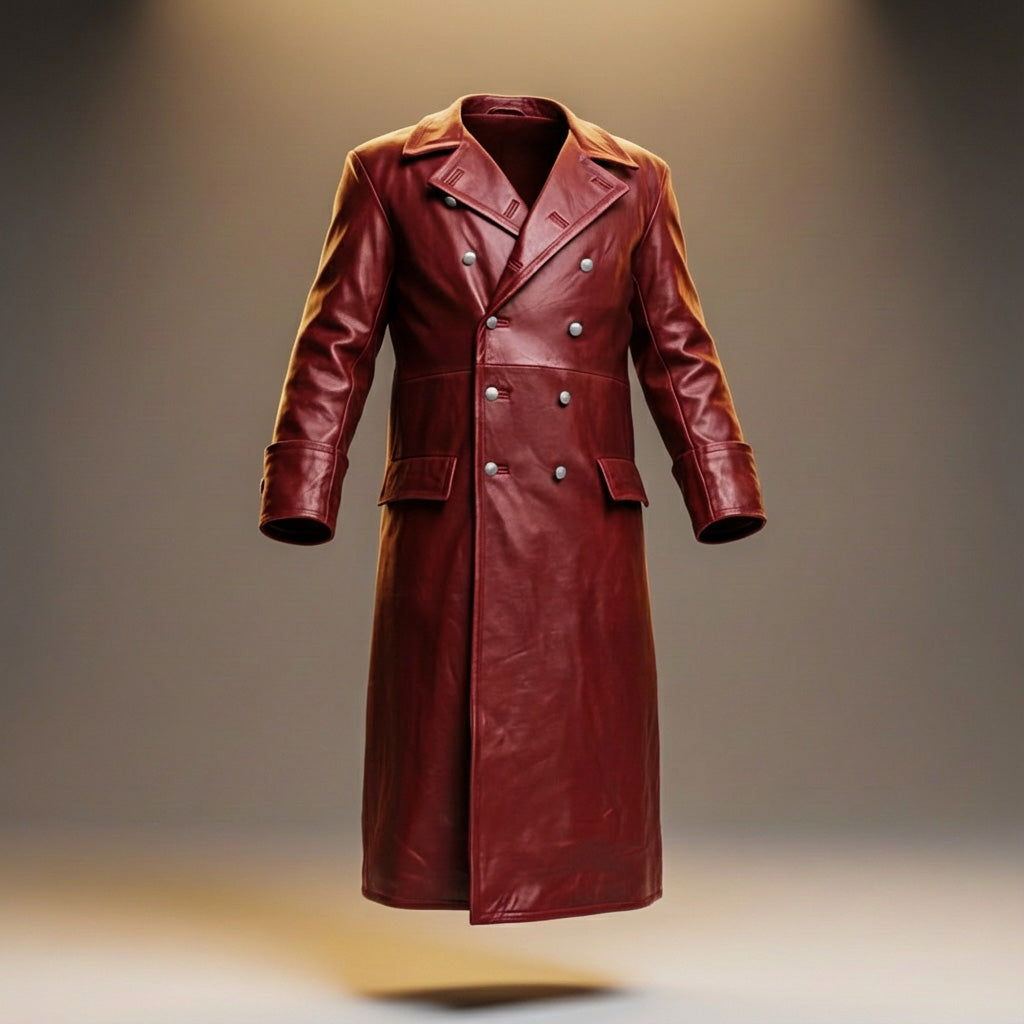 Otto Legacy Leather Overcoat