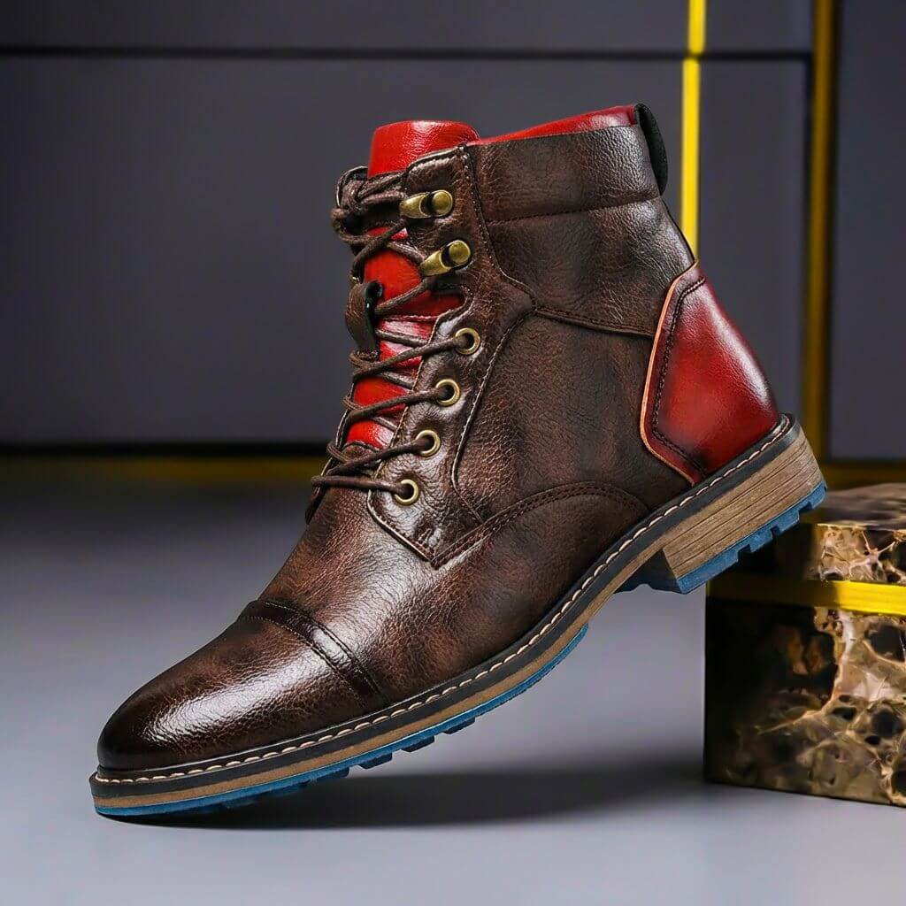 Jake Two-Tone Leather Boots