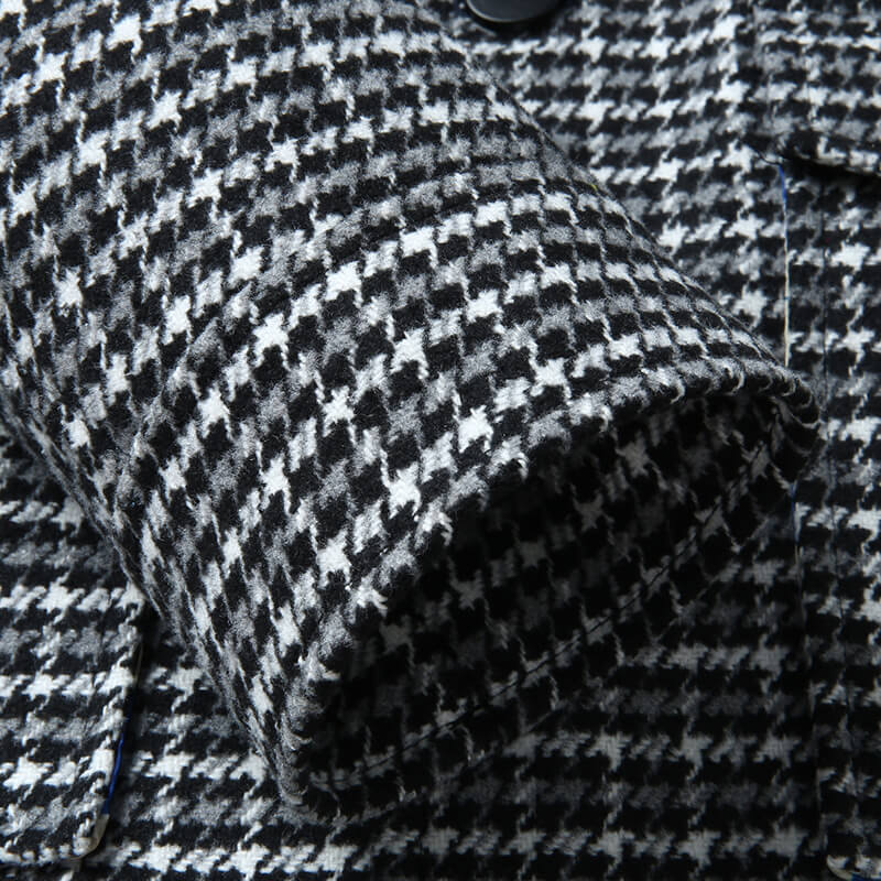 Malcolm Houndstooth Wool Jacket