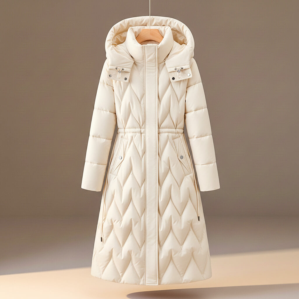 Chloe Quilted Hooded Coat