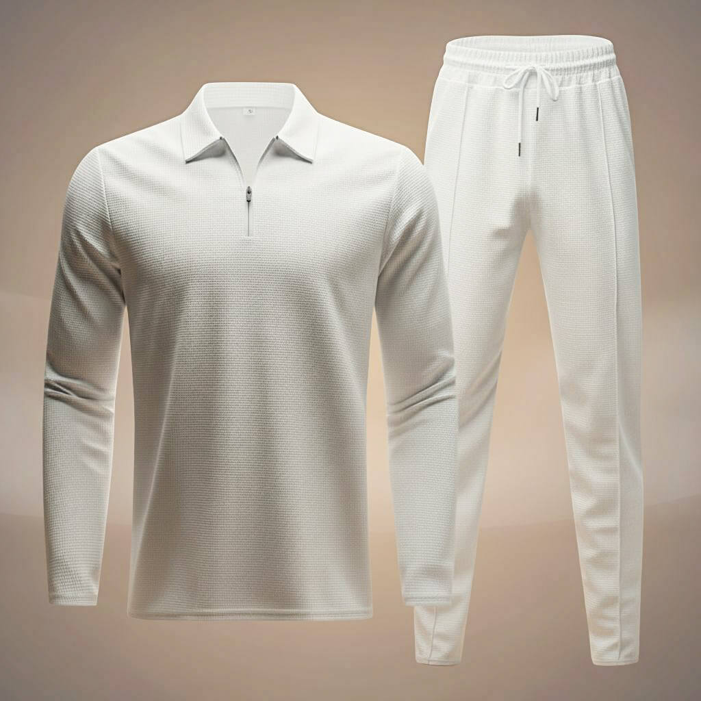 San Diego Waffle-Knit Athleisure Set