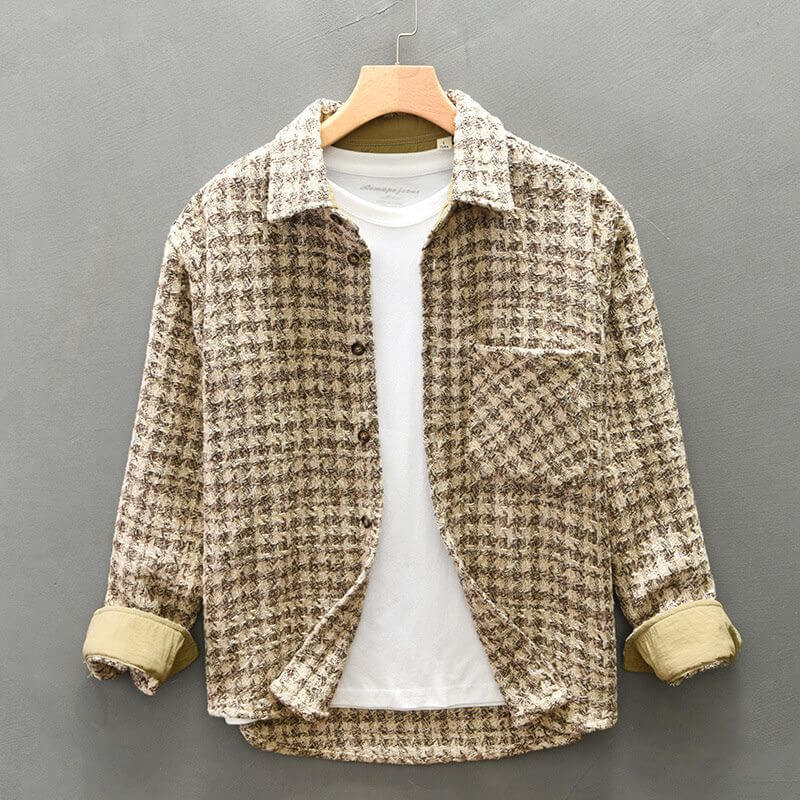 James Houndstooth Wool Jacket