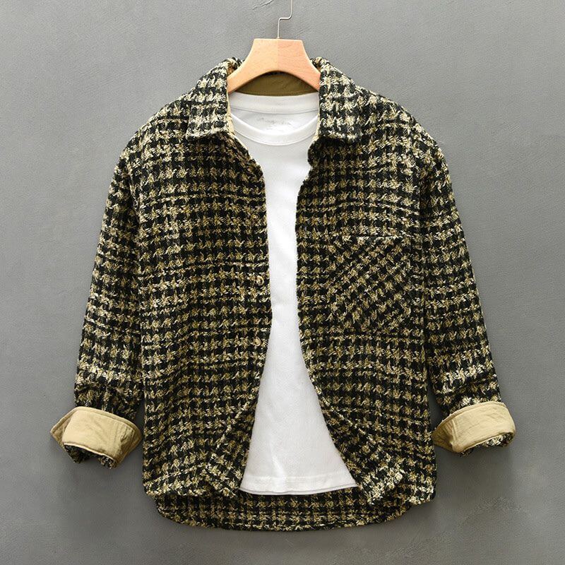 James Houndstooth Wool Jacket