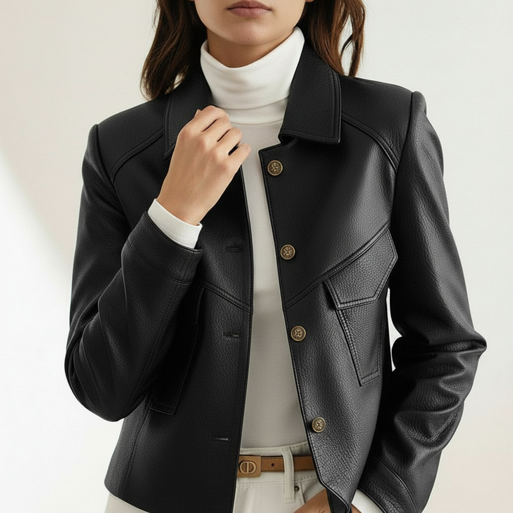 Gianna Classic Leather Jacket