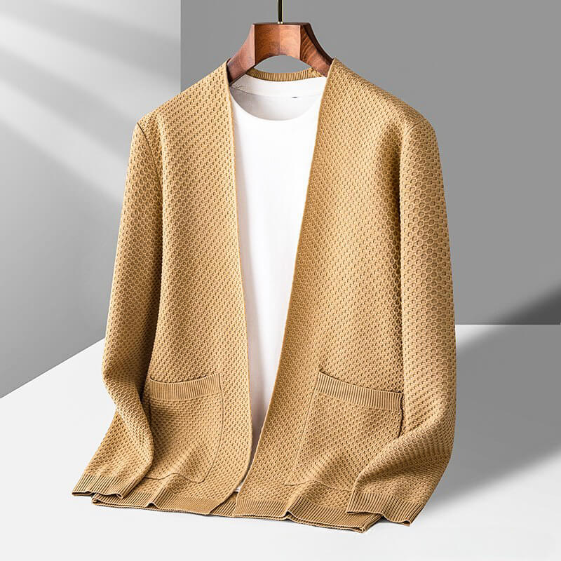 Alberto Honeycomb Knit Cardigan