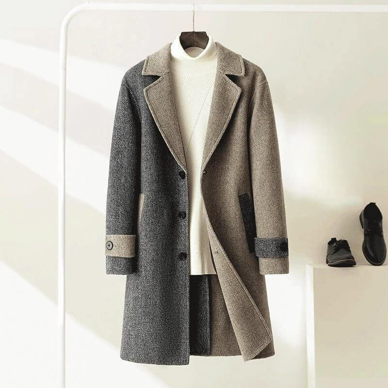 Franklin Two-Tone Wool Coat