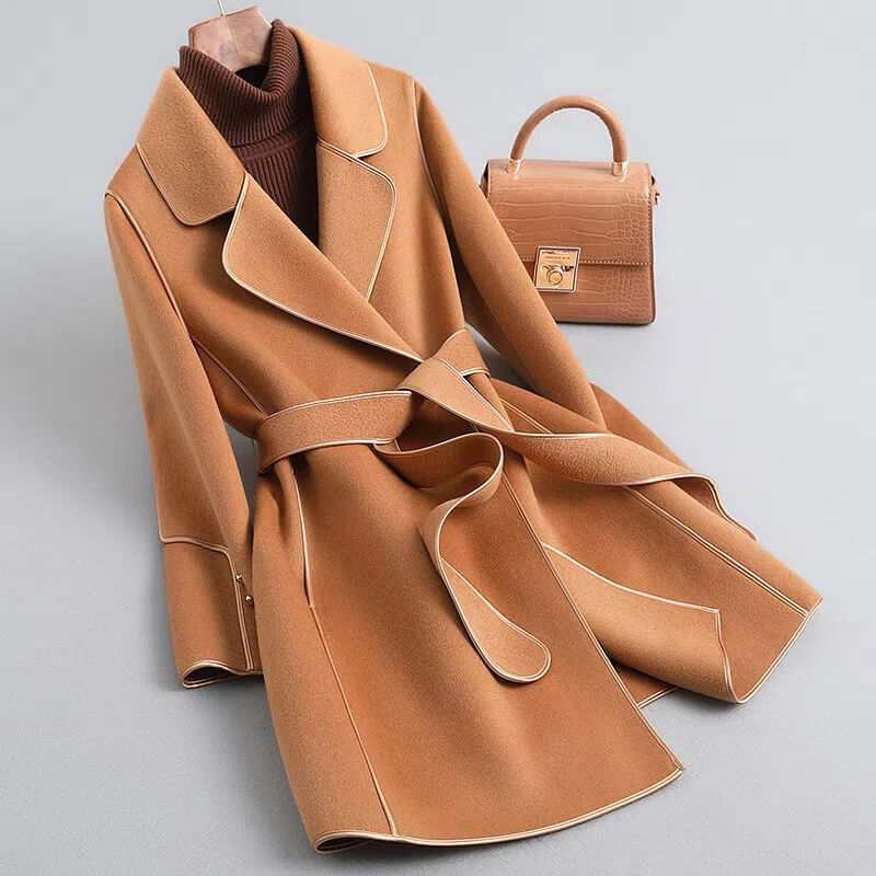 Aria Virgin Wool Trench Coat