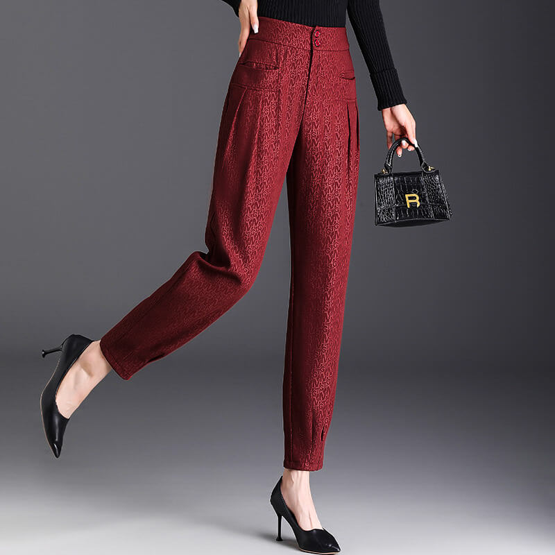 Margarette Satin-Touch Pants