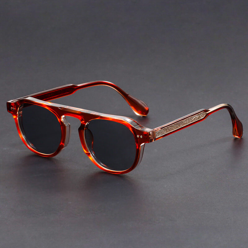 Riccardo Vintage Oval Sunglasses