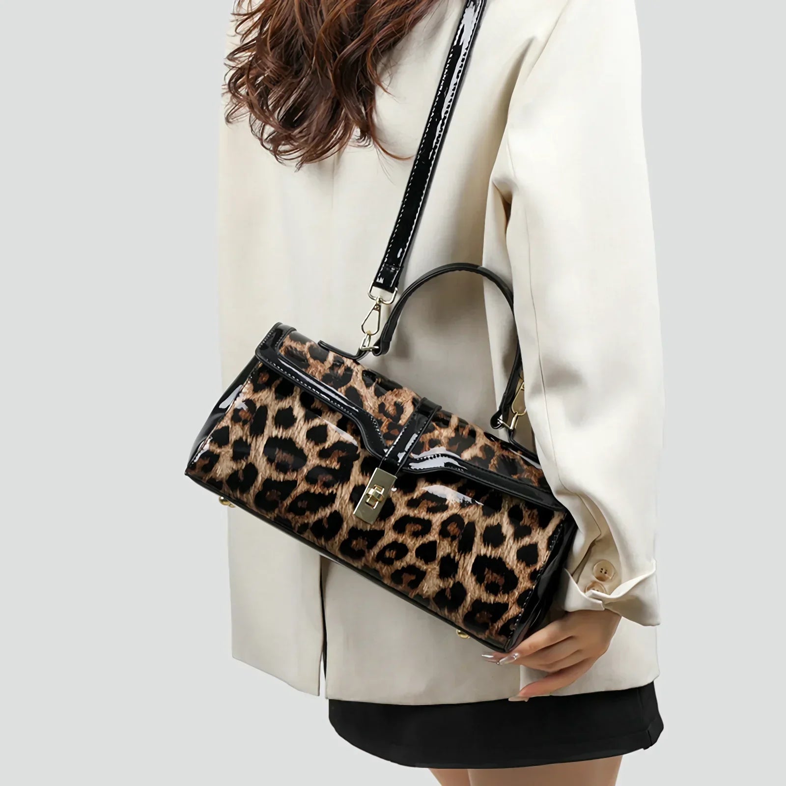 Leoparda Leather Bag