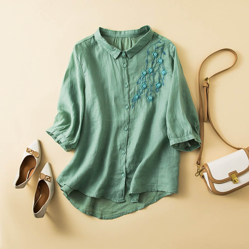 Claire Floral Cotton Shirt
