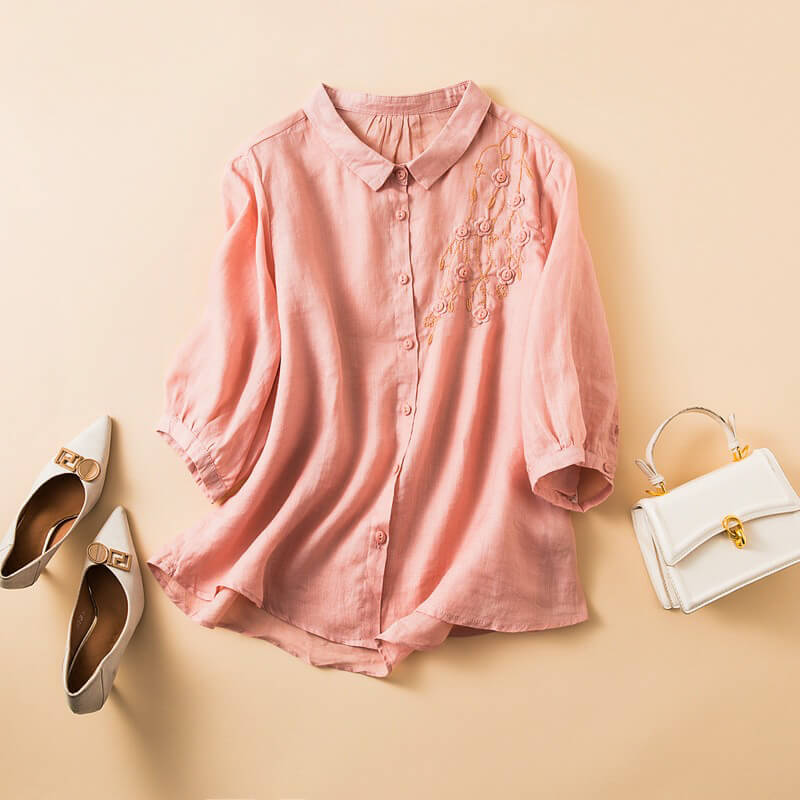 Claire Floral Cotton Shirt