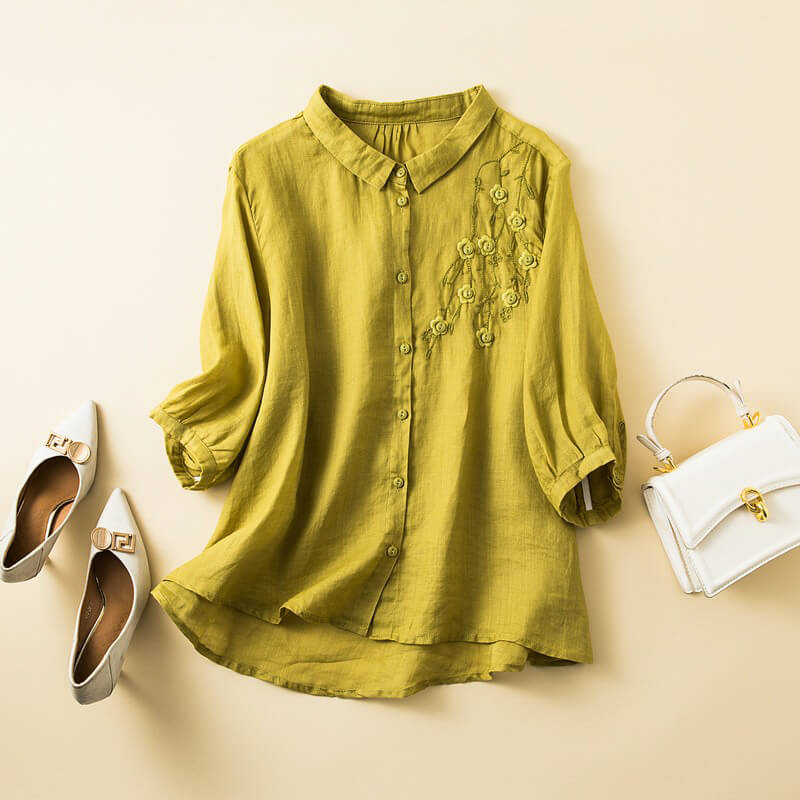 Claire Floral Cotton Shirt