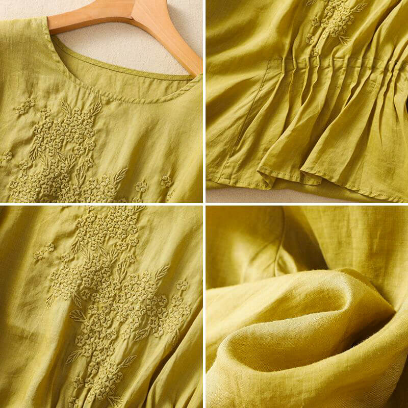 Elira Cotton-Linen Blouse