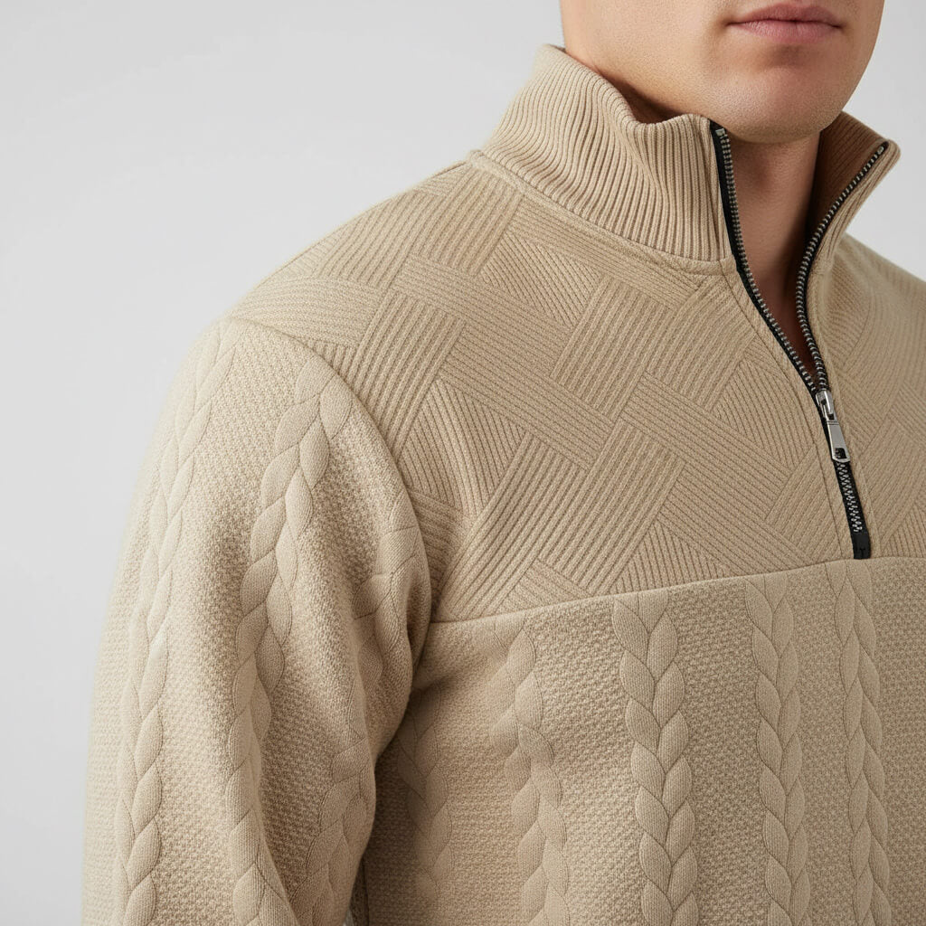 Brooks Jacquard Knit Sweater