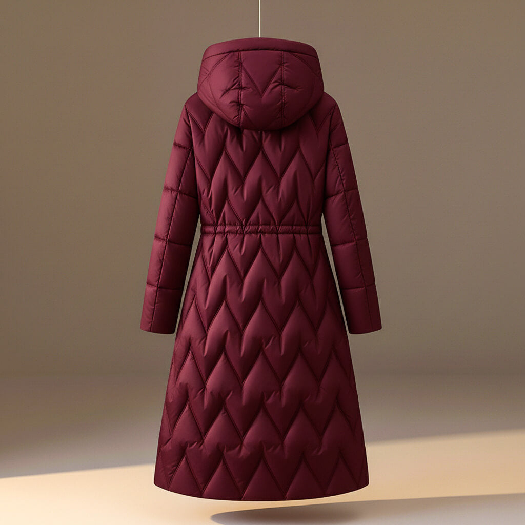 Chloe Quilted Hooded Coat