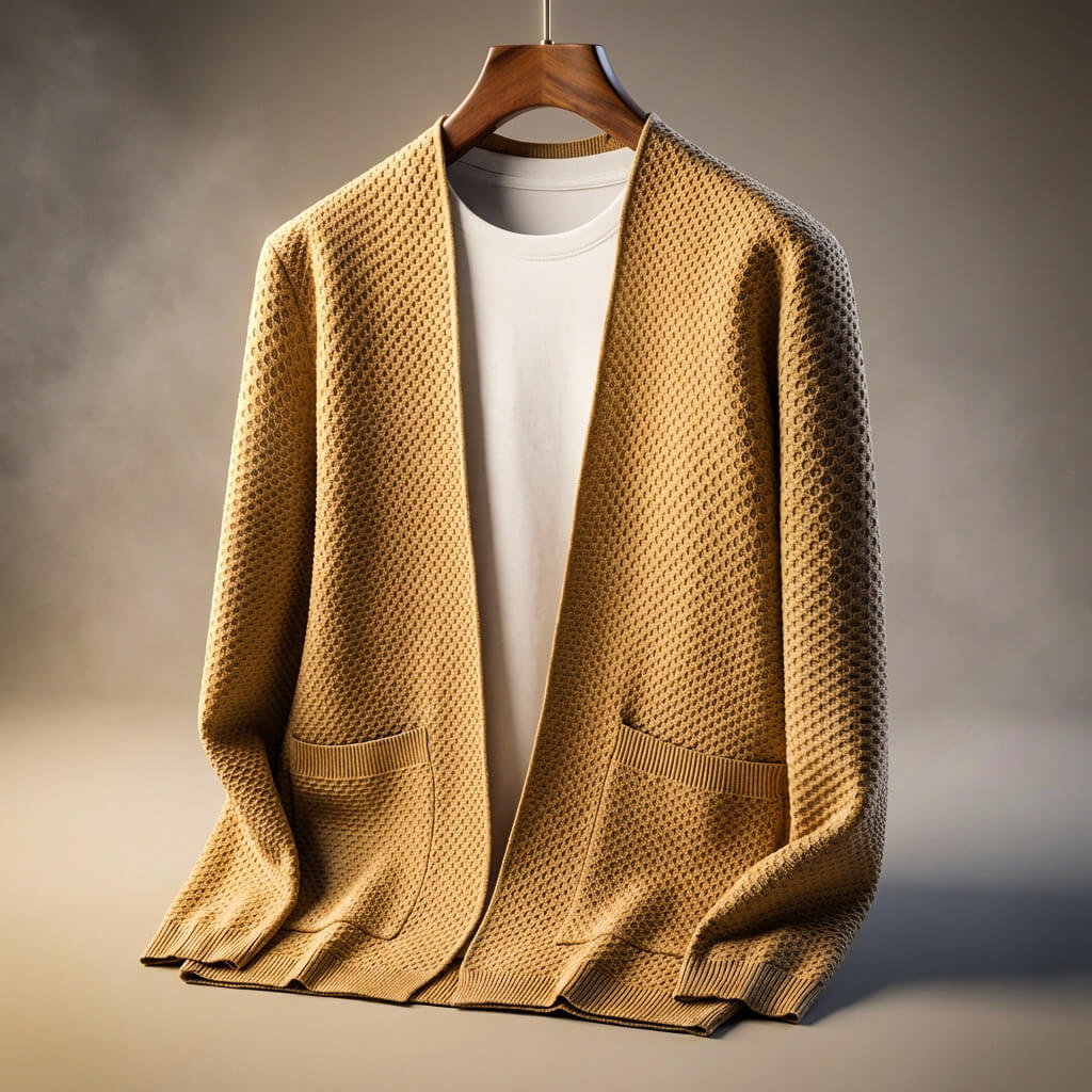 Alberto Honeycomb Knit Cardigan