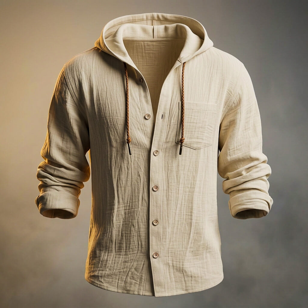 Miles Cotton Linen Hooded Jacket