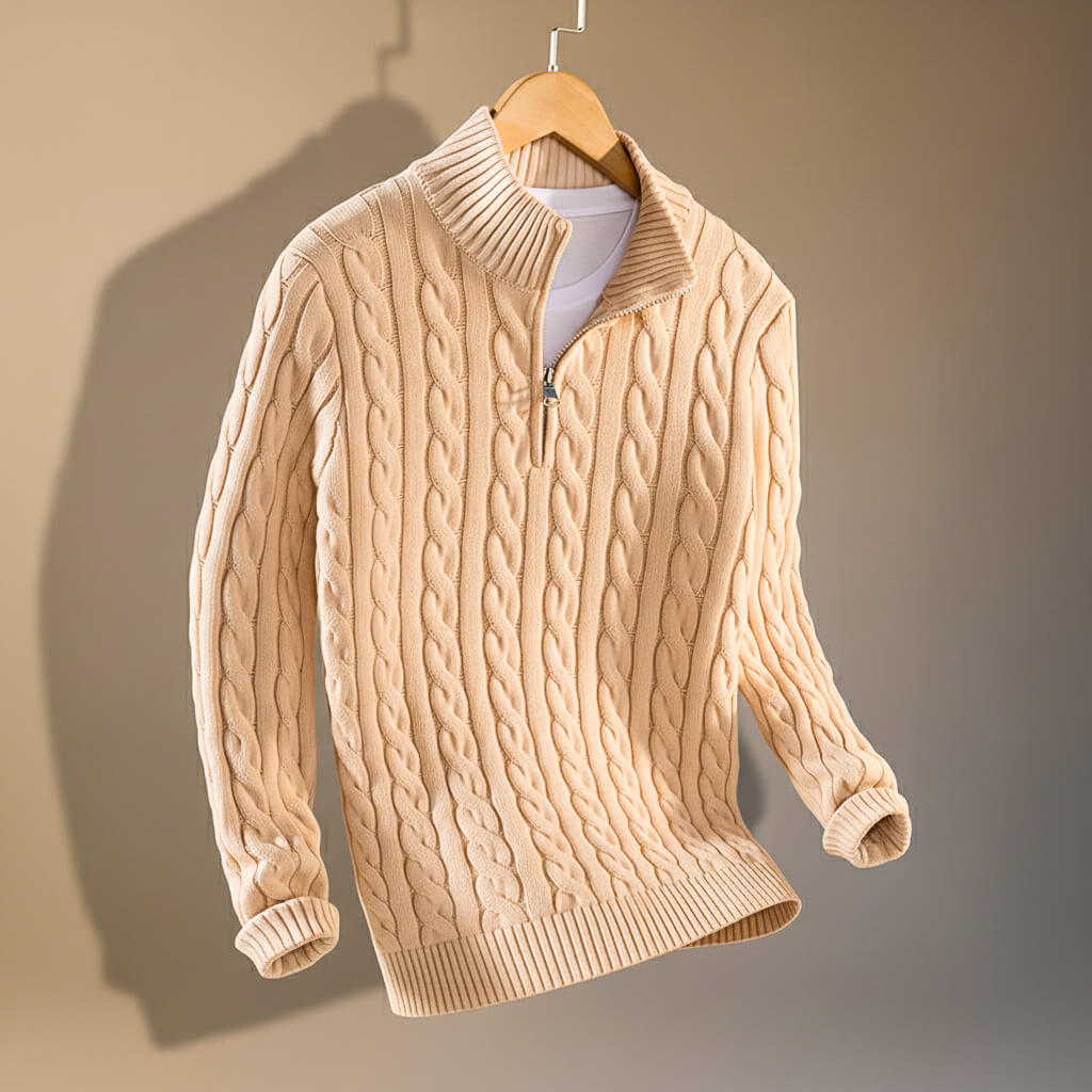 Henry Prestige Cable Knit Sweater