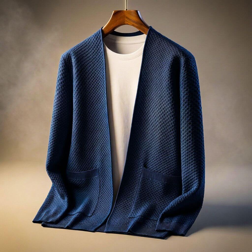 Alberto Honeycomb Knit Cardigan