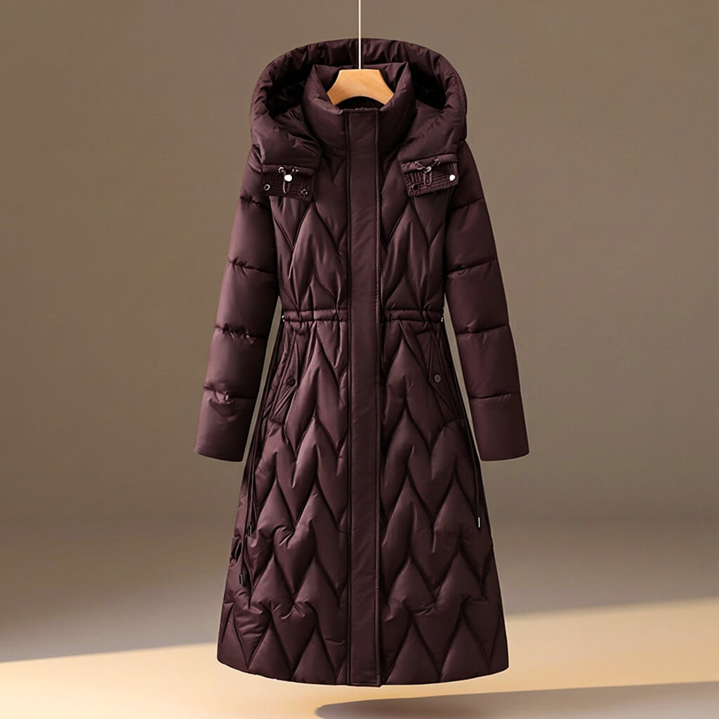 Chloe Quilted Hooded Coat