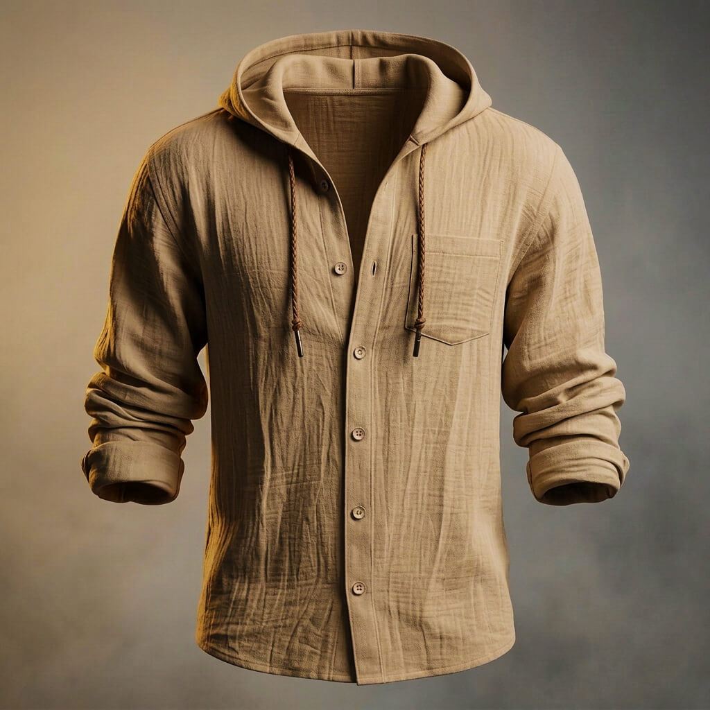 Miles Cotton Linen Hooded Jacket